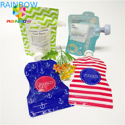 Plastikowe napoje płynne wylewki torby, napoje owocowe sok Stand Up woreczki z nakrętką