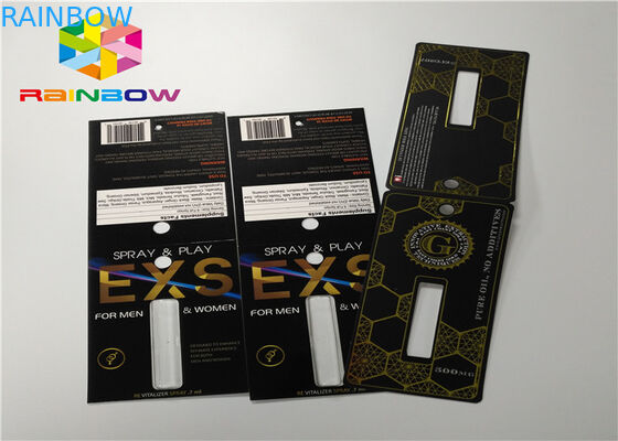 Plastikowa butelka Blister Włóż kartę Male Enhancement Pills 3d Pakowanie z kart / Display Box