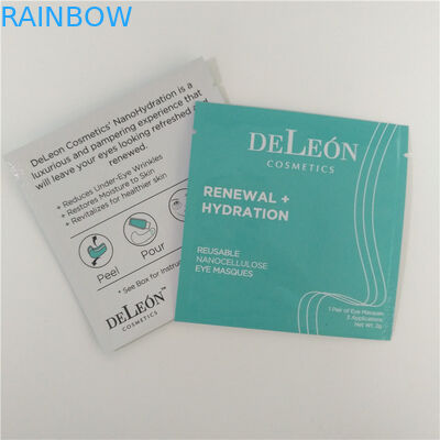 Drukowanie w pełnym kolorze Torby na etui z zamkiem błyskawicznym Opakowanie wielokrotnego użytku Eye Masques