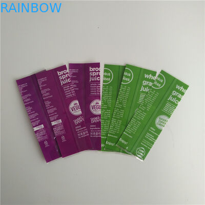 Druk w pełnym kolorze Shrink Etykiety na rękawach Food Grade Plastic Material for Bottle