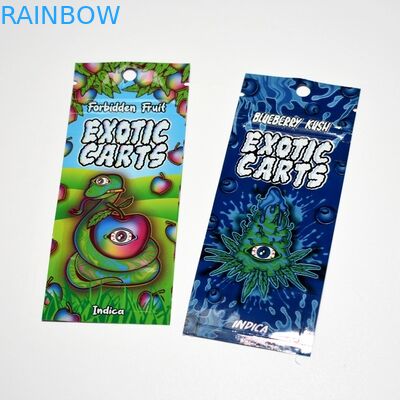 Vape Cartridge Holograficzny Ziplock Stand Up Pouches Custom Printed 1 Ml Mario Exotic Carts