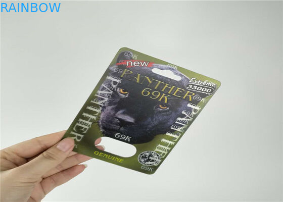 Rhino Pill Capsule Opakowanie blistrowe 3D Pill Butelka bez złamania Długa żywotność