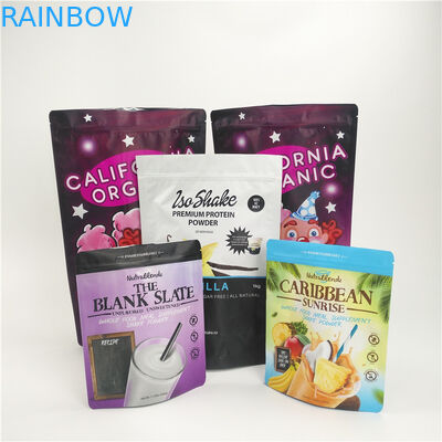 Niestandardowe torby do pakowania przekąsek żywności Folia aluminiowa opakowanie mleka w proszku z zamkiem błyskawicznym