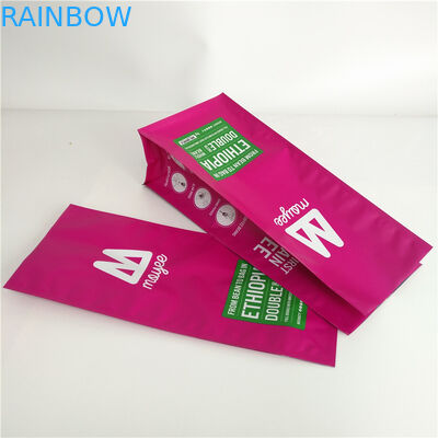 Matowe płaskie dno Niestandardowe woreczki Stand Up Puszki z laminowanego aluminium