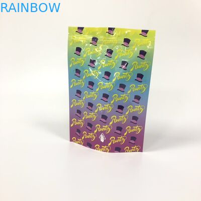 Stand Up Herbal Incense Packaging Holographic Laser Film Runtz Bags Z Ziplock