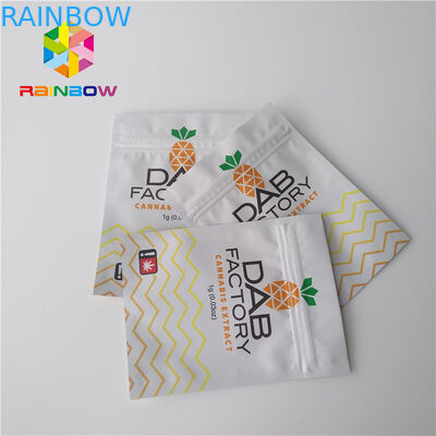 Woreczki foliowe z folii aluminiowej Opakowania Odporne na wilgoć dla CBD Oil Gummies Weeds