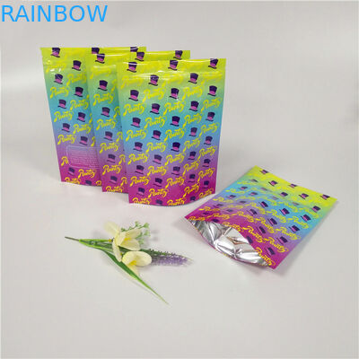 Woreczki z podwójnym zamkiem, z nadrukiem, z nadrukiem Woreczki z laminowanej folii aluminiowej, błyszcząca powierzchnia