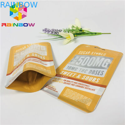 Torby wielokrotnego użytku z tworzywa sztucznego Stand Up Zipper Pouch Matowe wykończone przednim przezroczystym oknem