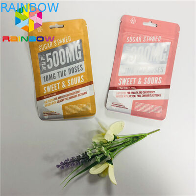 Torby wielokrotnego użytku z tworzywa sztucznego Stand Up Zipper Pouch Matowe wykończone przednim przezroczystym oknem