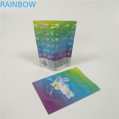 Dziecięce opakowanie z folii aluminiowej worek Stand Up do marihuany Gummy Candy
