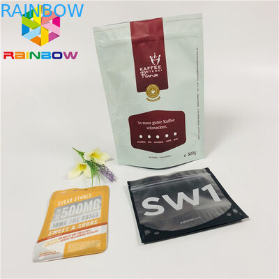 Moisture Barrier Folia aluminiowa Stand Up Pouch Bags Ziarno kawy Ziplock Plastic