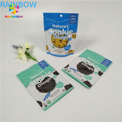 Kolorowe małe torby z folii aluminiowej do pakowania żywności Mylar Zamek błyskawiczny do ciastek / owoców suchych