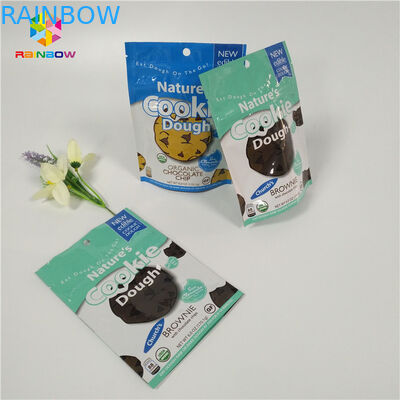 Kolorowe małe torby z folii aluminiowej do pakowania żywności Mylar Zamek błyskawiczny do ciastek / owoców suchych