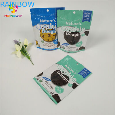 Kolorowe małe torby z folii aluminiowej do pakowania żywności Mylar Zamek błyskawiczny do ciastek / owoców suchych