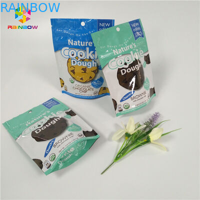 Kolorowe małe torby z folii aluminiowej do pakowania żywności Mylar Zamek błyskawiczny do ciastek / owoców suchych