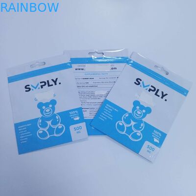 Odporne na dziecko ziołowe opakowanie kadzidła Torby Cbd Folia Gravnre Drukowanie na kapsułkę