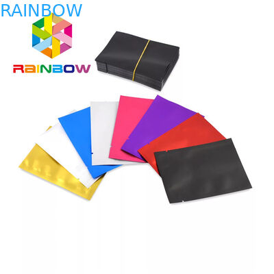 Resealable plastikowe woreczki Opakowania Trzy boczne uszczelnienia Małe Mylar do ziół / ciasteczek