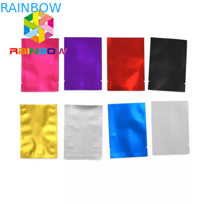 Resealable plastikowe woreczki Opakowania Trzy boczne uszczelnienia Małe Mylar do ziół / ciasteczek