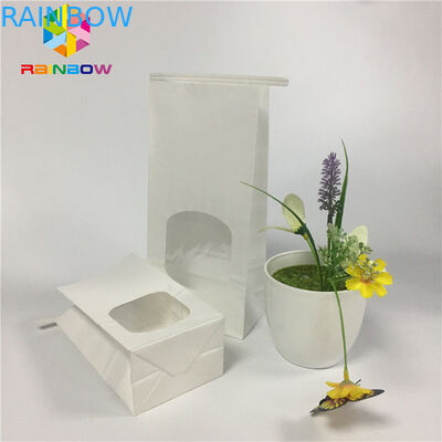 Smaroodporny worek na przekąski Zwykły biały papier Czysty worek na okno z cyny