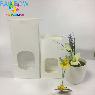 Smaroodporny worek na przekąski Zwykły biały papier Czysty worek na okno z cyny