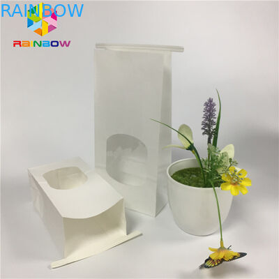 Smaroodporny worek na przekąski Zwykły biały papier Czysty worek na okno z cyny