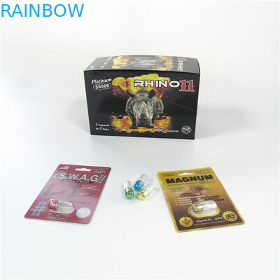 Zastosowanie medyczne Opakowanie blistrowe Rhino 11 Magnum 24k 3D Card Inventory Blister Pack