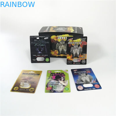 Zastosowanie medyczne Opakowanie blistrowe Rhino 11 Magnum 24k 3D Card Inventory Blister Pack