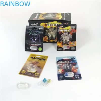 Black Panther Blister Packaging Pill Box Paper Effect Sex Pill Rhino 69 9000