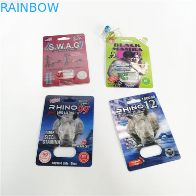 Male Enhancement Medication Blister Pack Packaging Czarna Mama Premier Zen Paper Display Card