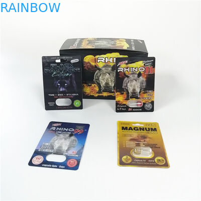 Slajd Opakowanie blisterowe Pigułki męskie ulepszanie Pakowanie niestandardowych rozmiarów