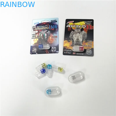 Papier powlekany Opakowanie typu blister Opakowanie z nadrukiem 3D Effect Rhino 69 Pill kapsułek