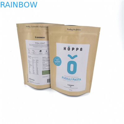 Recyklingowe Kraft Indywidualne torby papierowe Etykiety prywatne Wytrzymałe do pakowania żywności