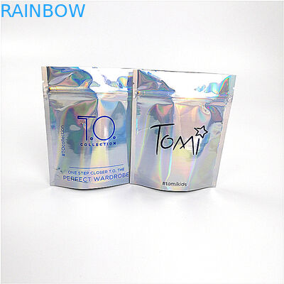 Bio Degradable Cosmetic Organizer Bag Custom Print Laser Holographic 100% Recycle