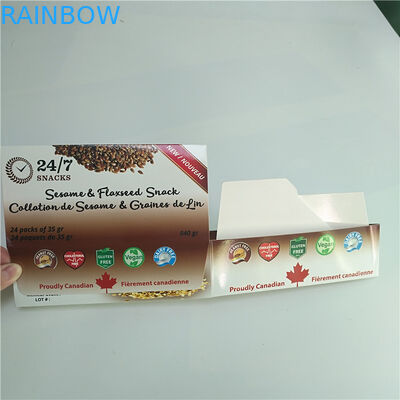 Kraft Paper Box Packaging Falisty detal Counter Lip Balm Whey Protein Bar Type