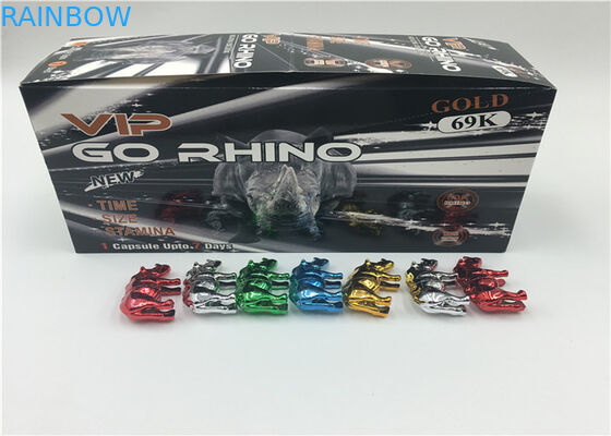 3D Hologram Effect Pigułka Opakowanie blistrowe Rhino 69 Pojemnik Bullet Trwały