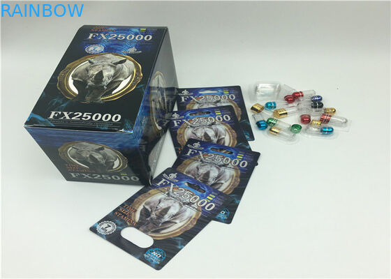 Black Mamba 3D Effect Opakowanie blistrowe Pigułki Sex kapsułki Indywidualny projekt