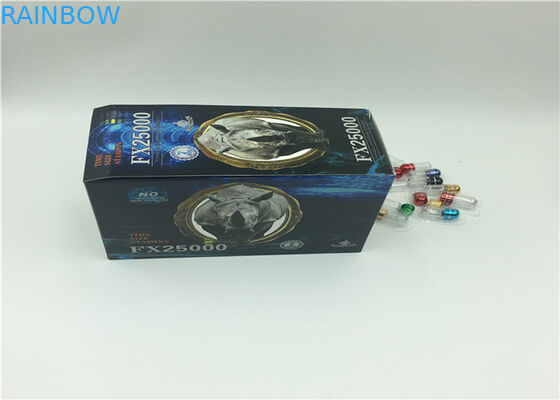 Black Mamba 3D Effect Opakowanie blistrowe Pigułki Sex kapsułki Indywidualny projekt