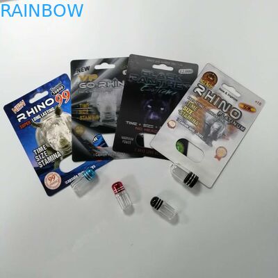 Pigułki wzmacniające seksualność Opakowanie z blisterem Rhino 69 Odporny na wilgoć Recykling