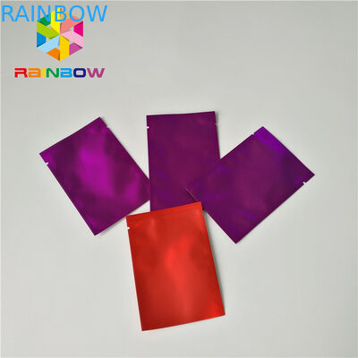 Torby foliowe z matowej folii aluminiowej Pokrowiec z trzema bocznymi uszczelnieniami do makijażu kosmetycznego