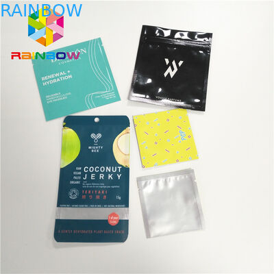 Torby foliowe z matowej folii aluminiowej Pokrowiec z trzema bocznymi uszczelnieniami do makijażu kosmetycznego