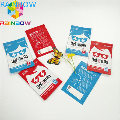 Plastikowe Mylar Płaskie Pakiety Torby z Folii Aluminiowej Laminowane Etui Maska Twarzy Z Wycięciem