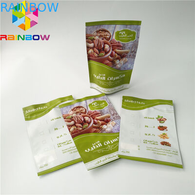 Resealable Top Ziplock Folia aluminiowa Matowa torba Doypack na owoce orzechowe