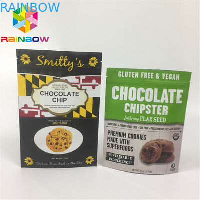 Resealable Top Ziplock Folia aluminiowa Matowa torba Doypack na owoce orzechowe