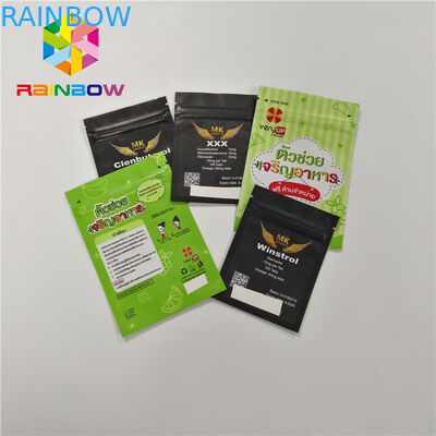 Mylar Opakowanie foliowe z ochroną przed zapachem Torebka z tworzywa sztucznego z zamkiem błyskawicznym