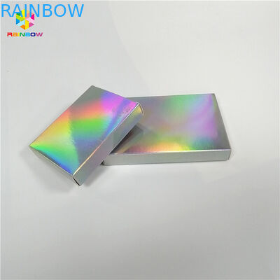 Dostosowane opakowanie z papieru brokatowego z nadrukiem Kosmetyczny laser holograficzny na prezent
