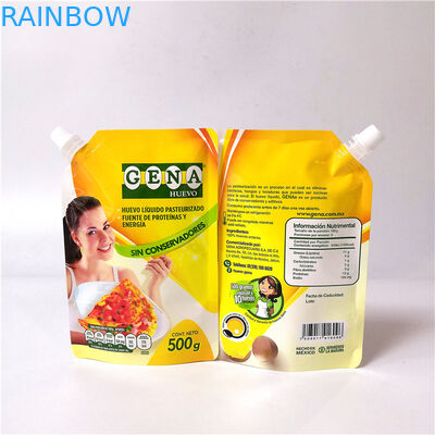 Plastikowy napój Stand Up Pouches Wielokrotnego użytku sok owocowy Drink Spouted Bag With Cap