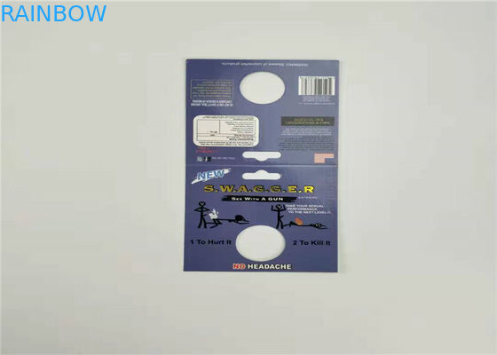 Opakowanie plastikowe blister Opakowanie Sex pigułka 3D karta Rhino 8-50000 Wzór z plastikową pokrywą