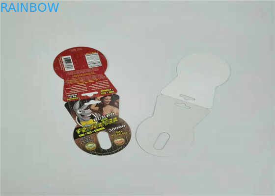 Jeden zestaw Sex Pill Papierowe opakowanie kartonowe Czerwony Sliver Rhino V7 Blister Karta niestandardowa