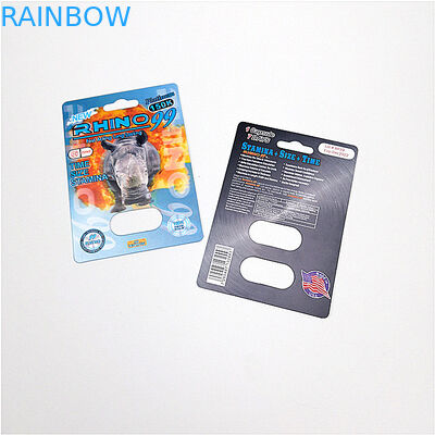 Rhino 9 Model Number 25000 / 150k Blister Pack Opakowanie 3D Effect Card Dostosowany rozmiar