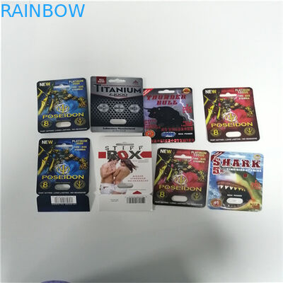 7K Biała Pantera Opakowanie Blister 3d Karty Pudełko Stiff Dla Male Enhancement Pill